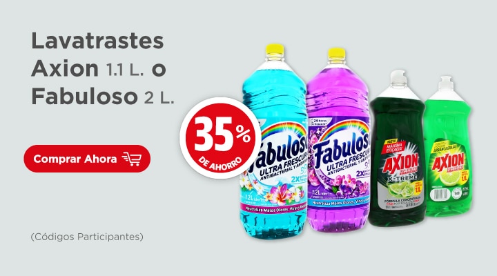 Axion o Fabuloso lleva 2 por $100 pesos